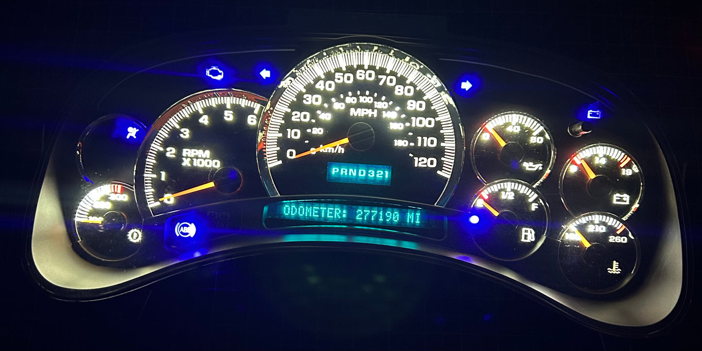 2003-2007 GMC/CHEVY (OEM) Rebuilt/Refurbished Speedometer Instrument Gauge Cluster W/ Trans Temp & Cadi Bezel