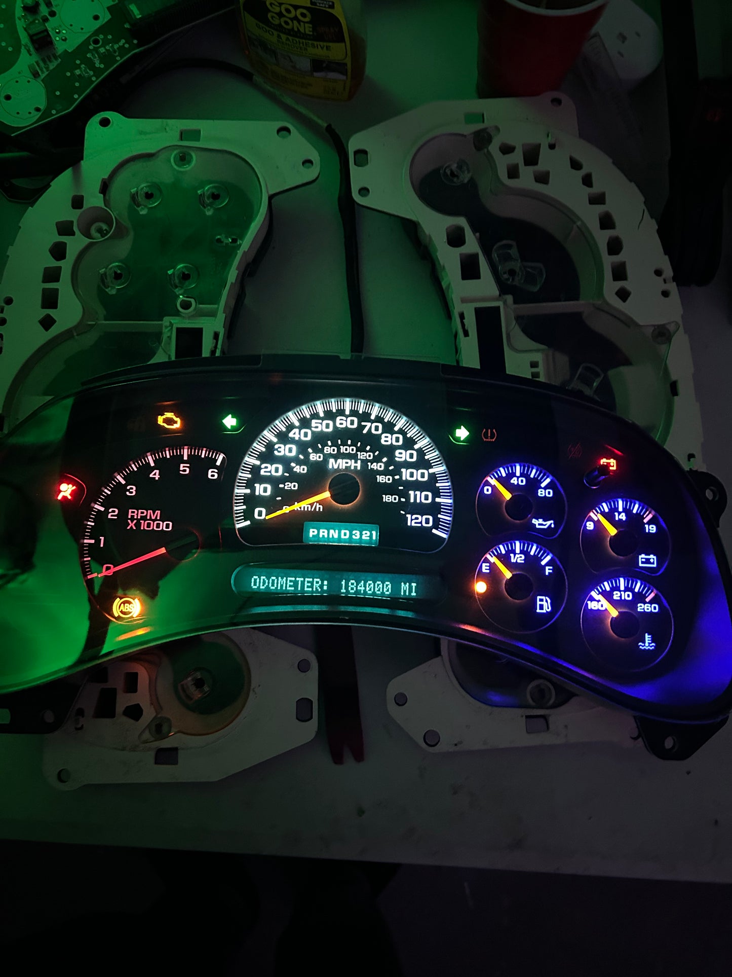 2003-2007 GMC/CHEVY (OEM) American Flag Rebuilt/Refurbished Speedometer Instrument Gauge Cluster