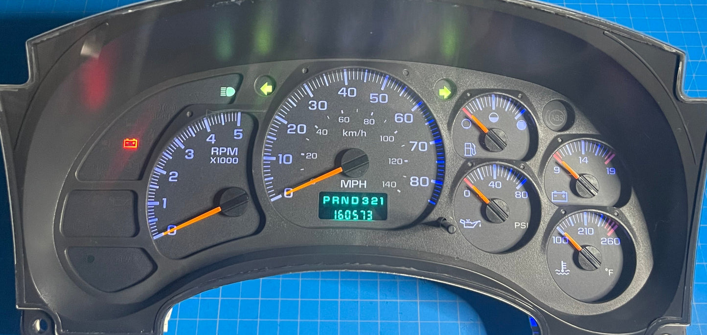 2003-2005 GM TOPKICK Chevy KODIAK Instrument Gauge Cluster (For: 2005 C6500 Topkick) - Speedometerking.com