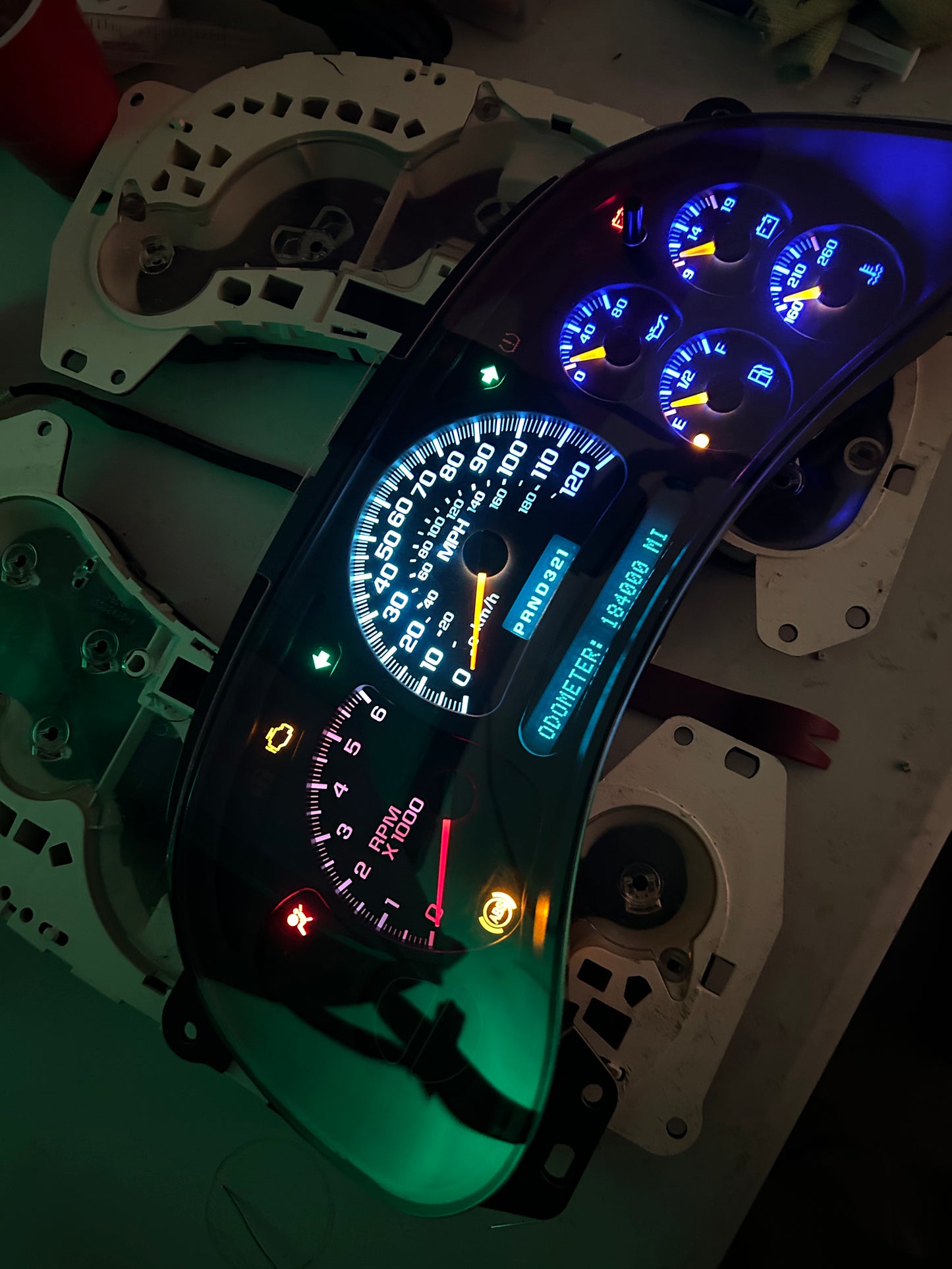 2003-2007 GMC/CHEVY (OEM) American Flag Rebuilt/Refurbished Speedometer Instrument Gauge Cluster