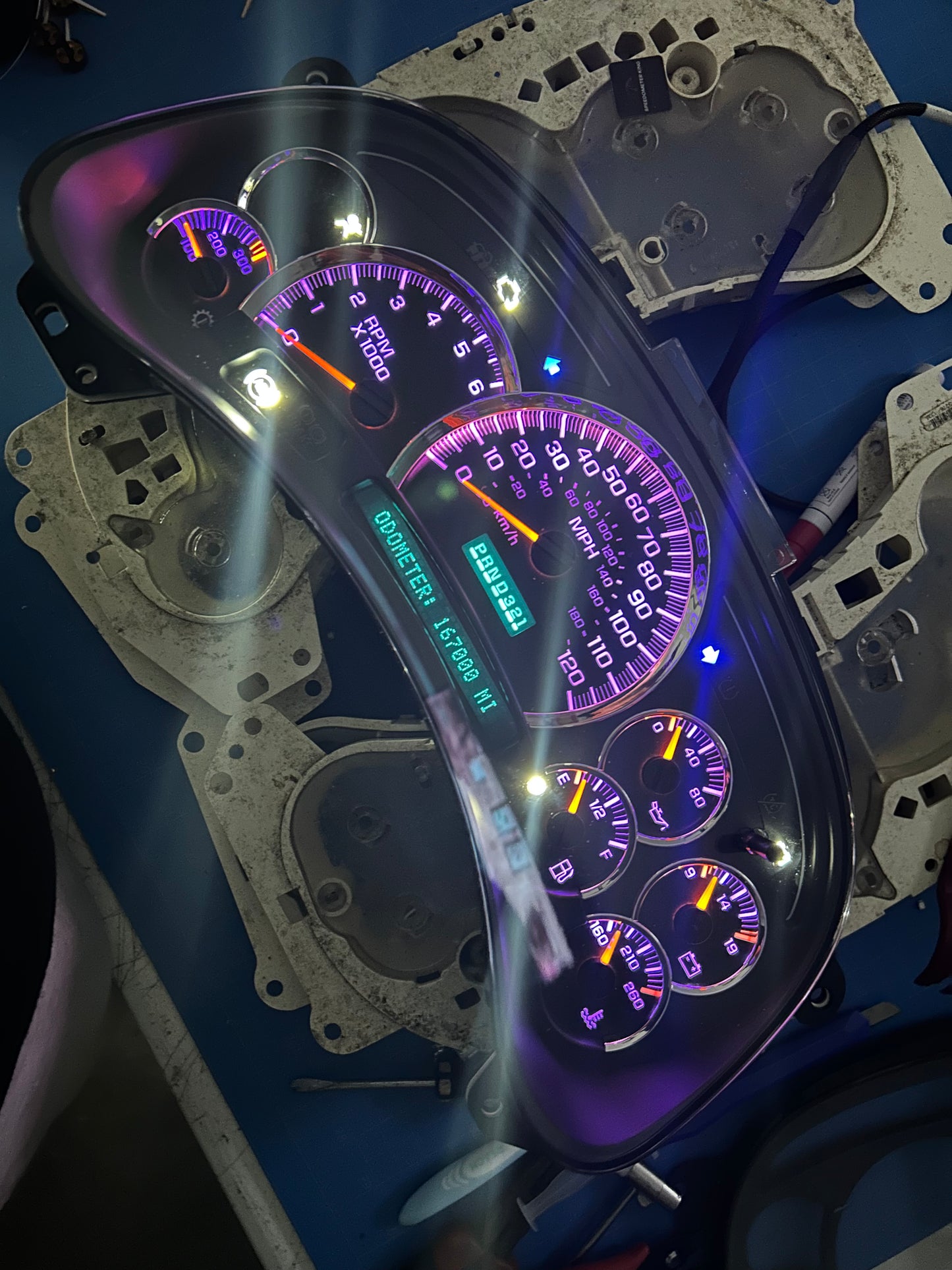 2003-2007 GMC/CHEVY (OEM) Rebuilt/Refurbished Speedometer Instrument Gauge Cluster W/ Trans Temp & Cadi Bezel