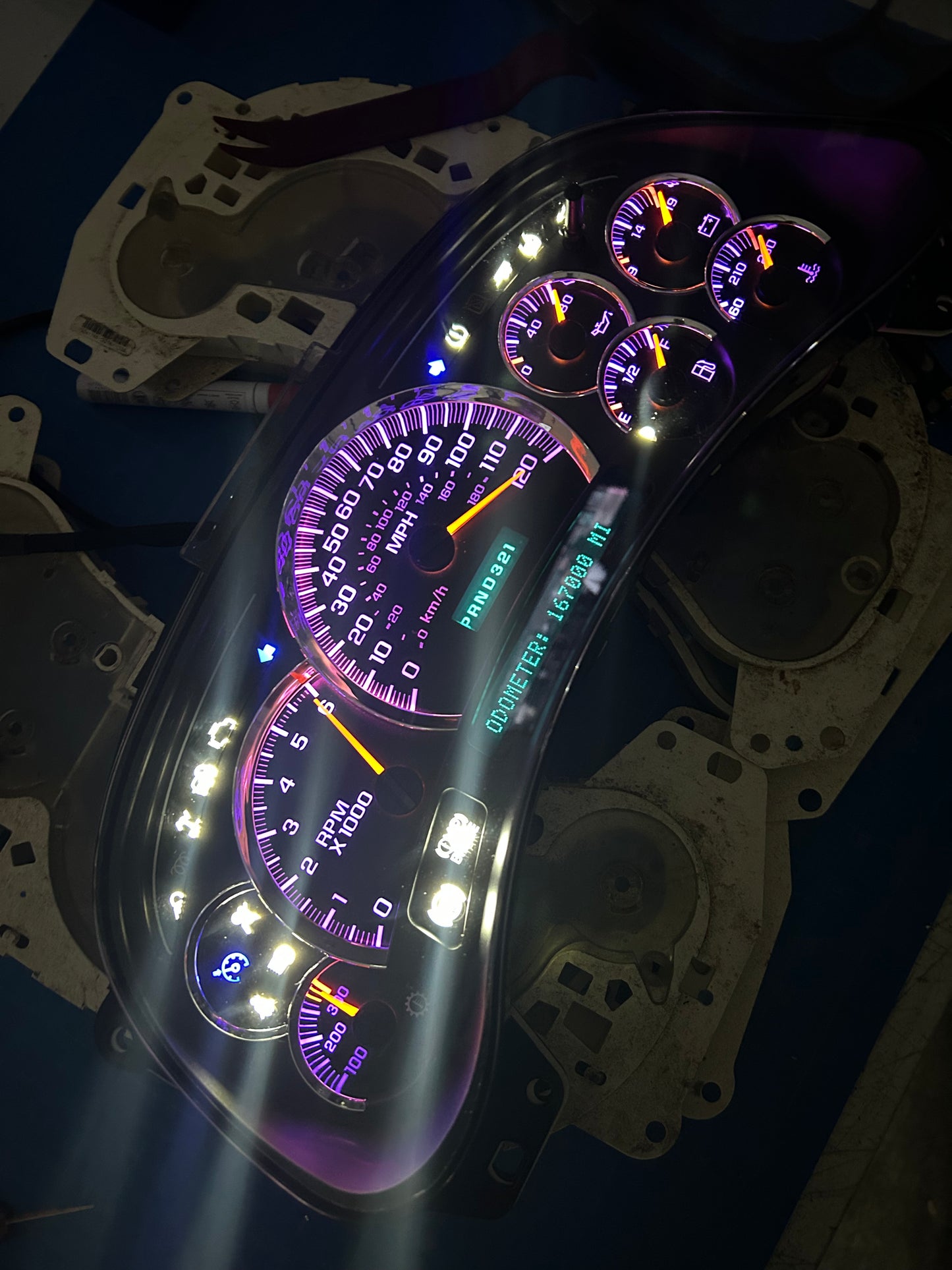 2003-2007 GMC/CHEVY (OEM) Rebuilt/Refurbished Speedometer Instrument Gauge Cluster W/ Trans Temp & Cadi Bezel