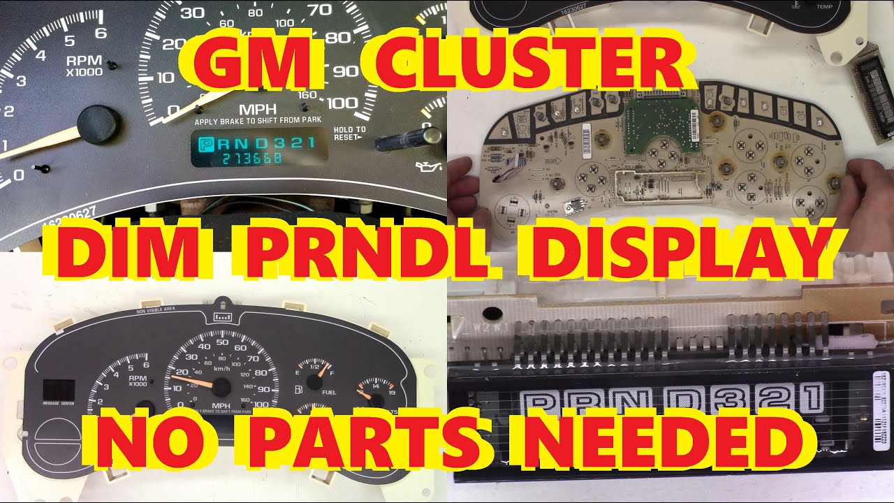 MAIL IN CLUSTER REPAIR SERVICE W/ LED Light Color Included & MOTORS REBUILT 95-07 CLASSIC GMC CHEVY/ ESCALADE/DURAMAX