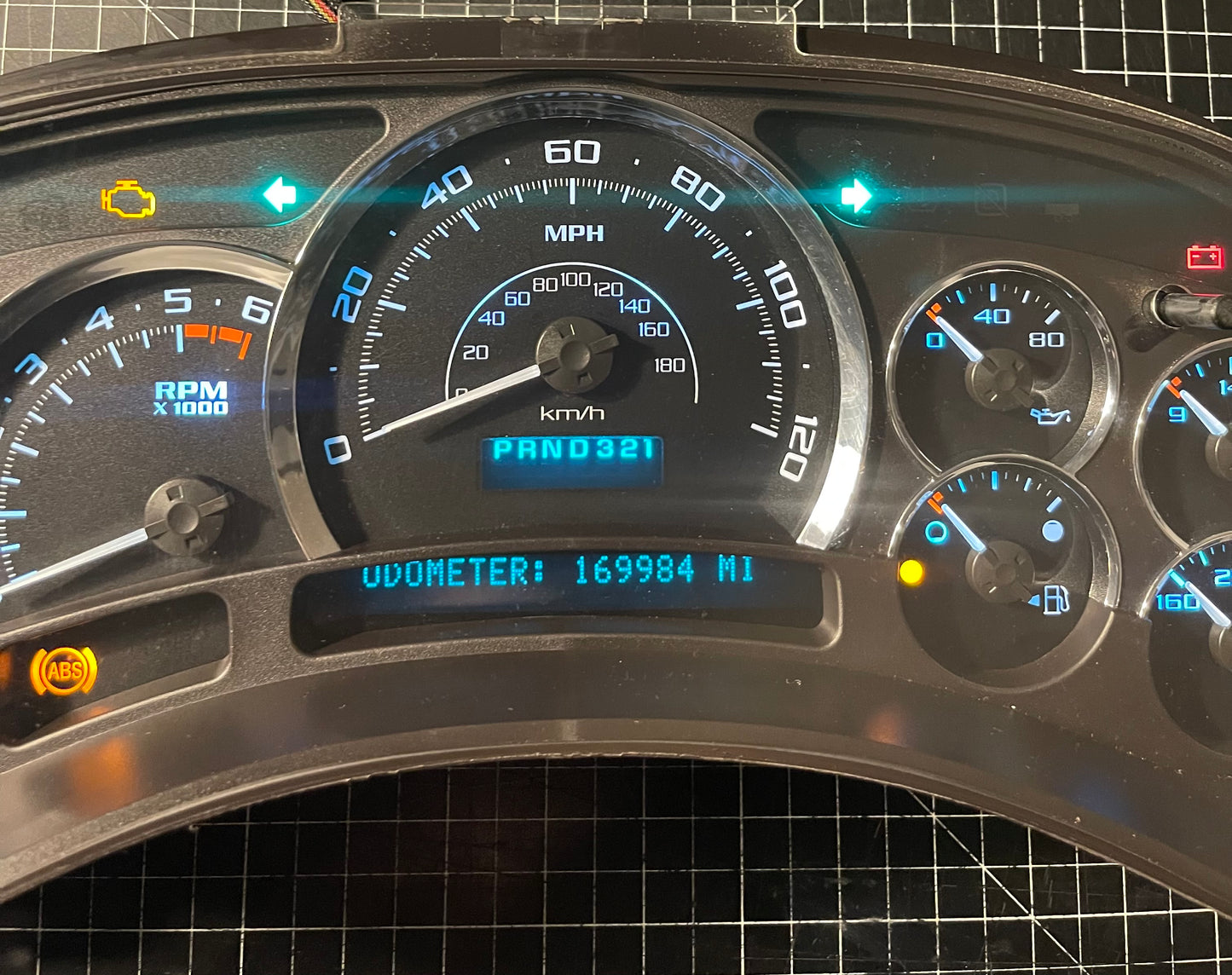 2003-2007 Cadillac Escalade (OEM) Rebuilt/Refurbished Speedometer Instrument Gauge Cluster with WHITE LED’s W/ Trans Temp - Speedometerking.com