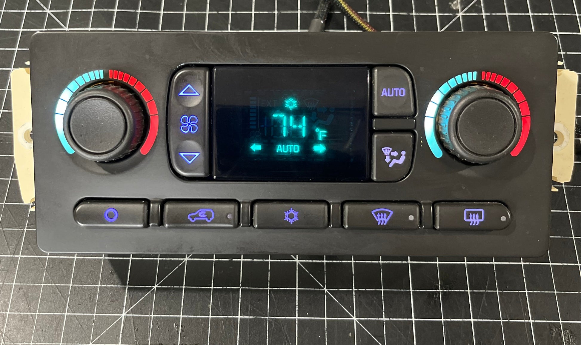 2003-2007 Chevy GMC digital heater control blue