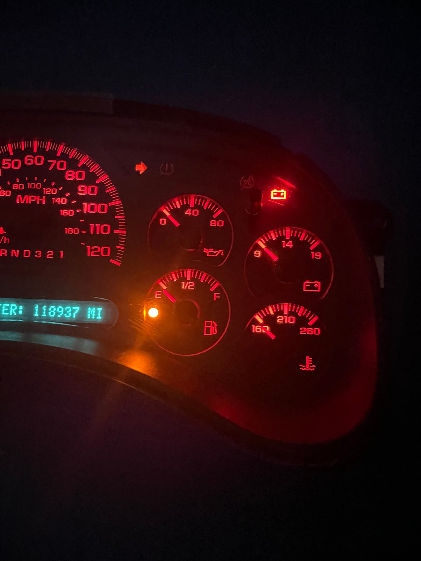 RED LED’s 2006 2007 Chevy Silverado Sierra Tahoe Denali Suburban Avalanche Yukon Escalade 06 07 Speedometer Instrument Gauge Cluster - Speedometerking.com