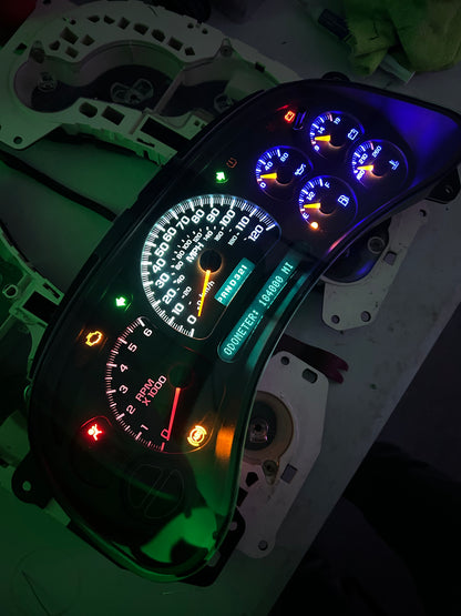 2003-2007 GMC/CHEVY (OEM) American Flag Rebuilt/Refurbished Speedometer Instrument Gauge Cluster
