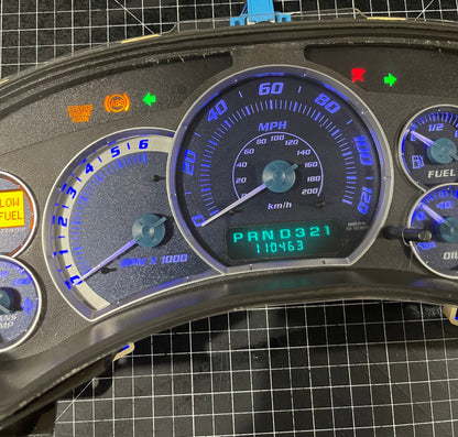 Blue LED  1999-2002 Cadillac Escalade Speedometer Instrument Gauge Cluster