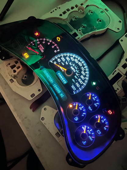 2003-2007 GMC/CHEVY (OEM) American Flag Rebuilt/Refurbished Speedometer Instrument Gauge Cluster