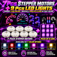 DIY - 7 GM Chevrolet. Stepper Motors & 9 led light kit
