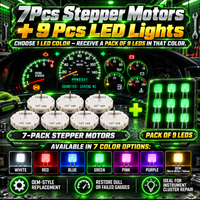 DIY - 7 GM Chevrolet. Stepper Motors & 9 led light kit