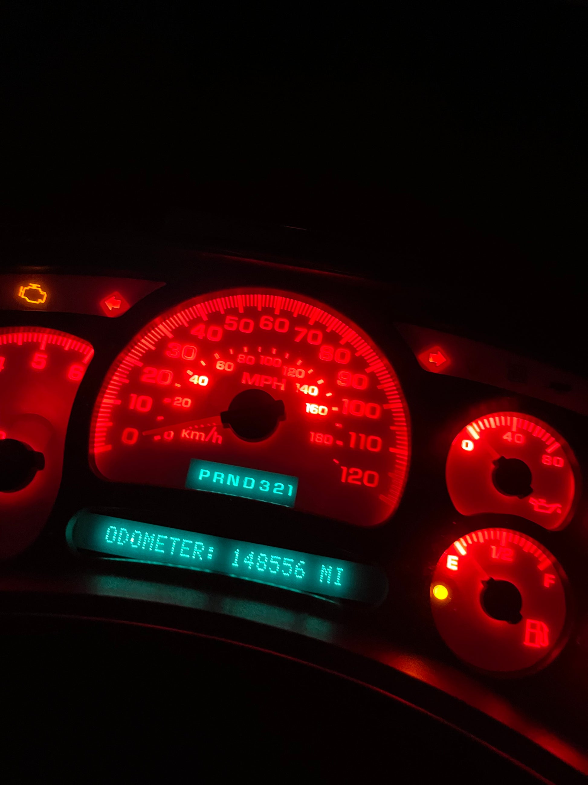 RED LED’s 2003 2004 2005 2006 Chevy Silverado Sierra Tahoe Denali Suburban Avalanche Yukon Escalade 03 04 05 W/ Trans Temp Speedometer Instrument Gauge Cluster - Speedometerking.com