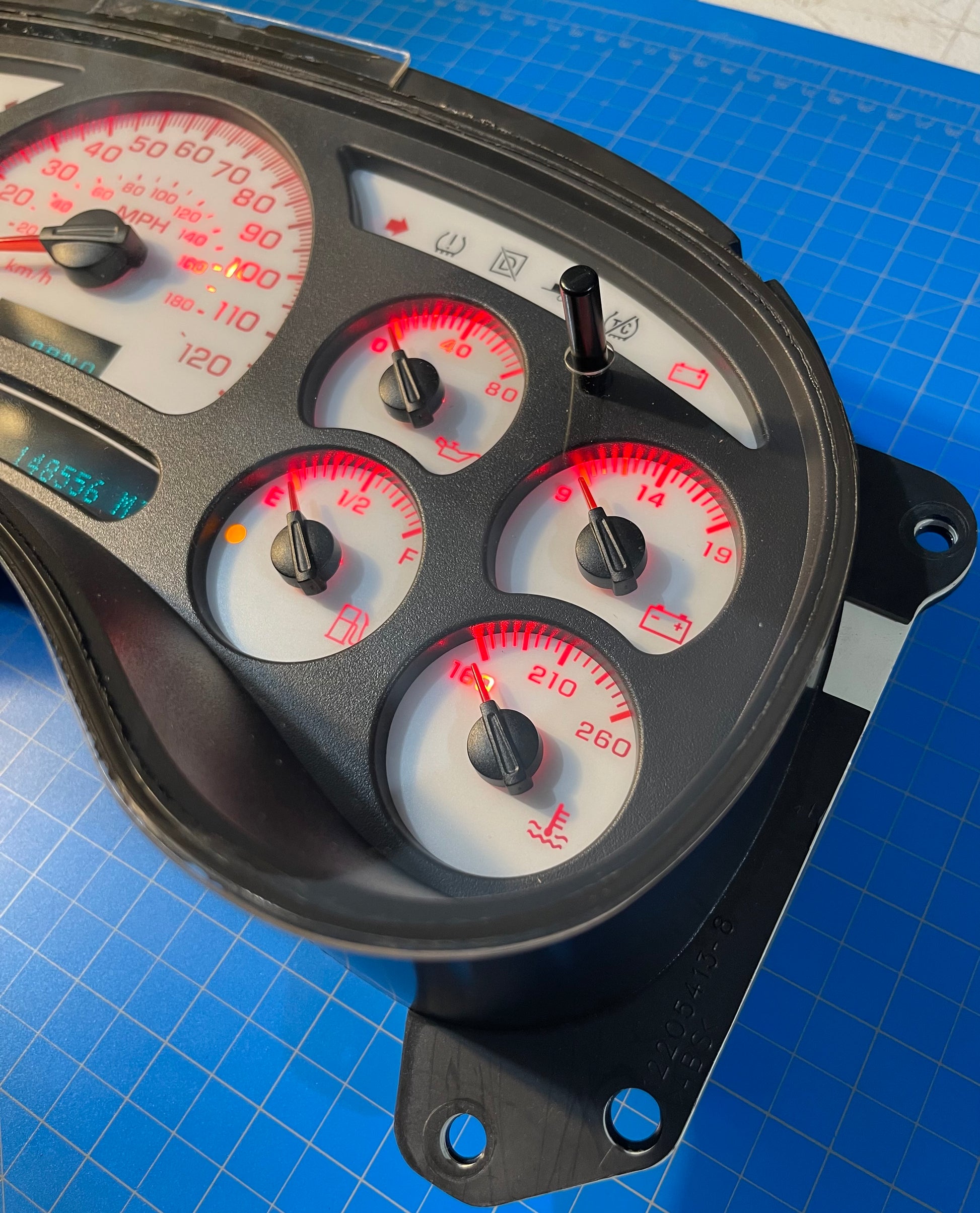 03 04 Silverado 1500 2500 Yukon Denali Instrument Cluster With RED LED Upgrade E - Foto 9