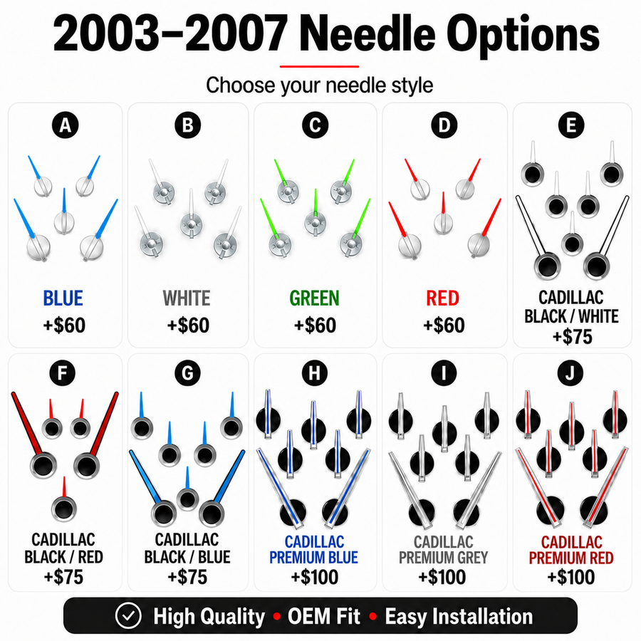 2003 to 2007 needle options